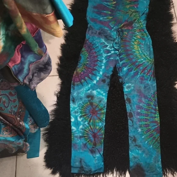 Vibrant Tie-Dye Jumpsuit - Picture 2 of 7